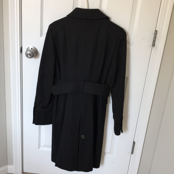 Woman’s Kenneth Cole Wool Coat Black Size 10 - Picture 4 of 11
